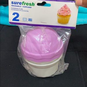 🧁Reusable cupcake container and lids🧁
